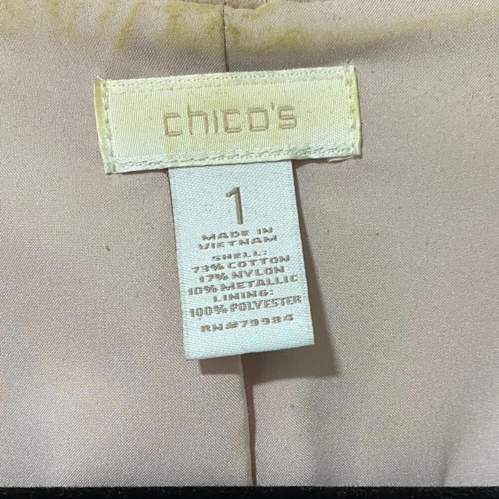 Shimmer Shiny Blush Pink Women's Jacket Metallic Y2K Glam Cocktail - Picture 3 of 6